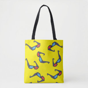 Tote Bag motif de lunettes 3D