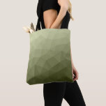 Tote Bag Motif de maillage géométrique dégradé vert clair d<br><div class="desc">Militaire dégradé géométrique maillage motif triangles ombre. Triangle maillage géométrique avec dégradé vert foncé clair. militaire,  armée,  motif,  ombre,  maillage,  triangles,  géométrie,  dégradé,  cool,  triangle,  vert</div>