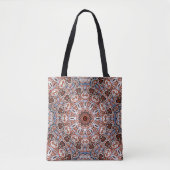 Tote Bag Motif de mandala aux tons neutres (Devant)