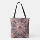 Tote Bag Motif de mandala aux tons neutres (Dos)