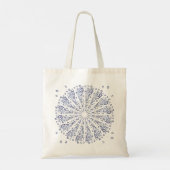 Tote Bag Motif de mandala bleu (Dos)