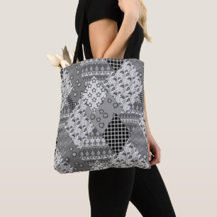 Tote Bag Motif de maquette gris