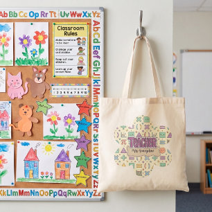 Tote Bag Motif de mathématiques pour l'appréciation des ens