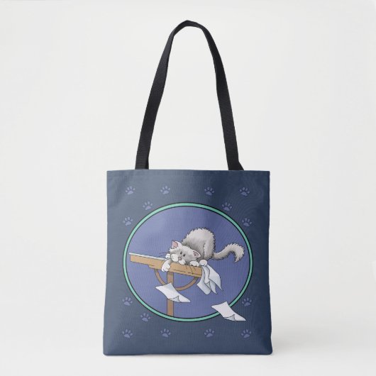 Tote Bag Motif de méfaits de chat (Devant)