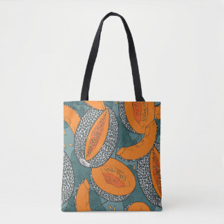 Tote Bag Motif de melon Cantaloupe