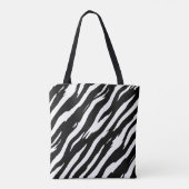 Tote Bag Motif de mode classique Zebra Print Stripe (Dos)