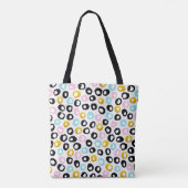 Tote Bag Motif de monogramme à points abstraits tendance (Dos)