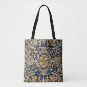 Tote Bag Motif de moquette fleurie décorative (Devant)