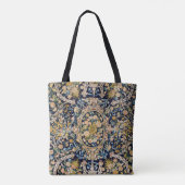 Tote Bag Motif de moquette fleurie décorative (Dos)