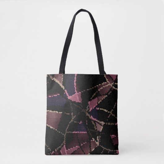 Tote Bag motif de mosaïque Abstrait (Devant)