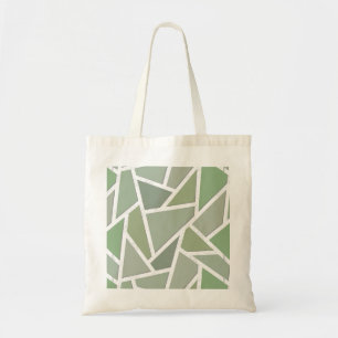 Tote Bag Motif de mosaïque vert olive