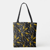 Tote Bag Motif de musique saxophone (Dos)