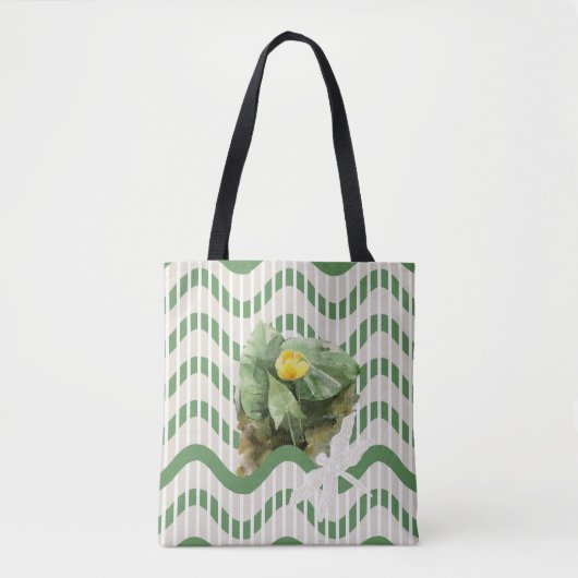 Tote Bag Motif de nénuphars (Devant)