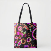 Tote Bag Motif de néon vibrant (Devant)