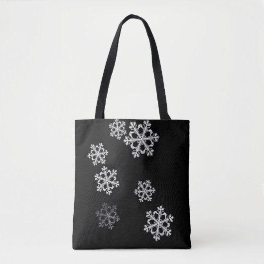 Tote Bag Motif de Noël minimaliste monochrome (Devant)