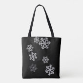 Tote Bag Motif de Noël minimaliste monochrome (Dos)