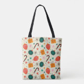 Tote Bag Motif de Noël rétro et cadeau (Dos)