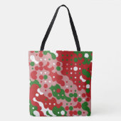 Tote Bag Motif de Noël Rétro Groovy Funky Mod (Devant)