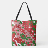 Tote Bag Motif de Noël Rétro Groovy Funky Mod (Dos)