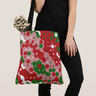 Tote Bag Motif de Noël Rétro Groovy Funky Mod