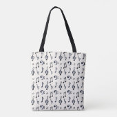 Tote Bag Motif de notes de musique mignonnes (Dos)