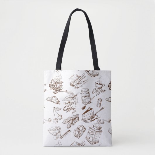 Tote Bag Motif de papier (Devant)