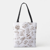 Tote Bag Motif de papier (Dos)
