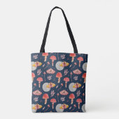 Tote Bag Motif de papillon magique et de champignons. Soiré (Dos)