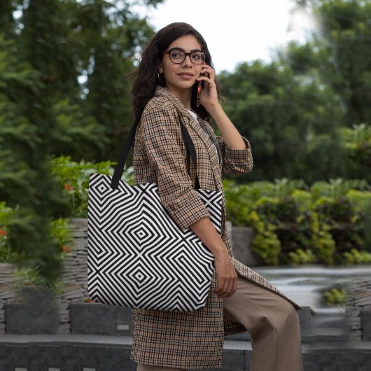Tote Bag Motif de passage à diagonale