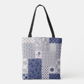 Tote Bag motif de patchwork Abstrait transparent et délicat (Dos)