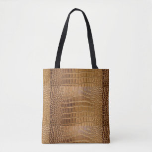 Tote Bag Motif de peau d'animal de cuir de crocodile de