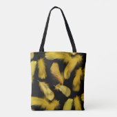 Tote Bag Motif de plumes jaunes (Dos)