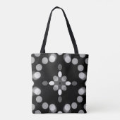 Tote Bag Motif de points Bokeh monochromes abstraits (Dos)