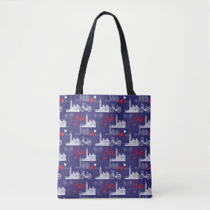 Tote Bag Motif de points de repère de Londres