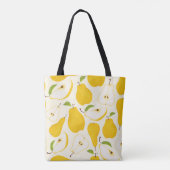 Tote Bag Motif de poire sans joint. Différentes poires frui (Dos)