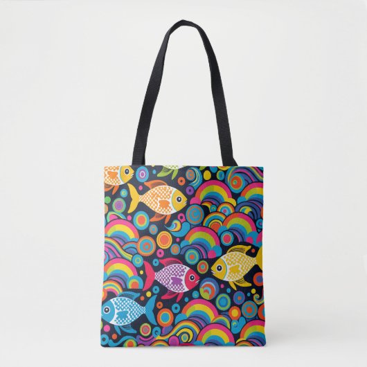 Tote Bag Motif de poisson (Devant)