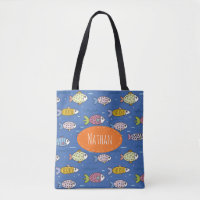 Motif de poisson aux couleurs mignonnes Enfants pe