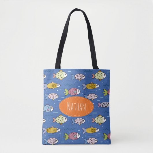 Tote Bag Motif de poisson aux couleurs mignonnes Enfants pe (Devant)