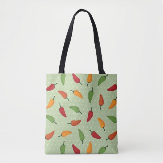 Tote Bag Motif de poivre de piments (Devant)