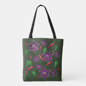 Tote Bag Motif de poivrons rouges, verts (Dos)