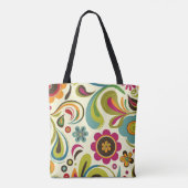 Tote Bag Motif de printemps Super rétro (Dos)