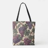 Tote Bag Motif de raisins en mosaïque (Dos)