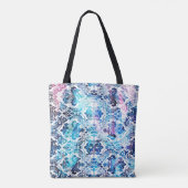 Tote Bag Motif de répétition de géométrie avec arrière-plan (Dos)