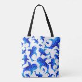 Tote Bag Motif de requin de baleine bleue (Dos)