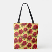 Tote Bag Motif de roses rouges (Dos)