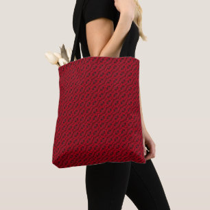 Tote Bag motif de roses rouges