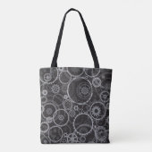 Tote Bag Motif de roues dentées (Dos)