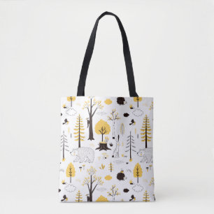 Tote Bag Motif de scène de Golden Woods