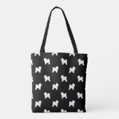 Tote Bag Motif de silhouettes de Bichon Frise (Dos)