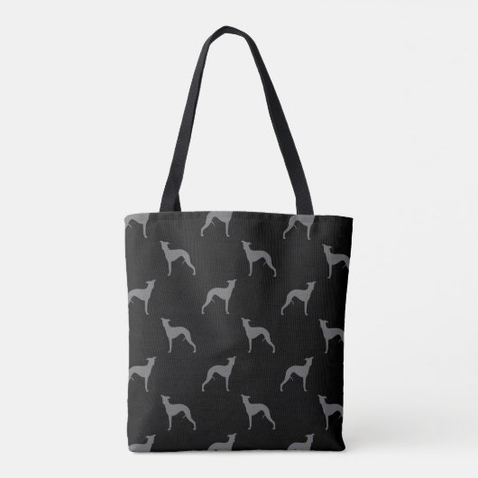 Tote Bag Motif de silhouettes de whippet (Dos)